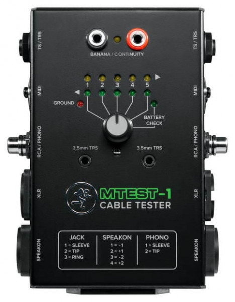 MACKIE MTest-1 тестер для готовых кабелей