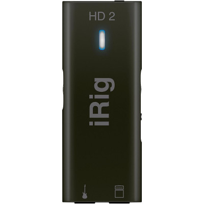 IK MULTIMEDIA iRig HD 2 компактный аудио интерфейс для гитары/баса с подключением к iOS и Mac