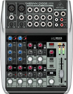 Behringer Xenyx Q1002USB аналоговый микшер с USB и аудио интерфейсом