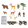 Набор фигурок животных MASAI MARA ММ205-057 серии "На ферме": Ферма игрушка 14 пр.