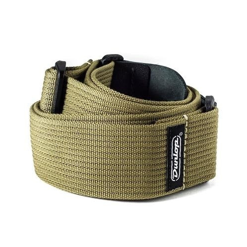 DUNLOP D27-01OL Ribbed Cotton Strap Olive Green ремень гитарный, хлопковый