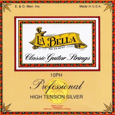 LA  BELLA 10PH Professional High Tension Silver струны для классической гитары сильное натяжение