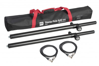 HK AUDIO K&M Stereo Pole Add On M20 XLR набор аксессуаров для серий PR:O, Linear3, Linear5, стойки, кабели и сумка