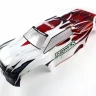 Бело-красный кузов для монстра Himoto E8MTL
