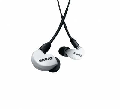 Наушники SHURE SE215DYWH+UNI-EFS с одним динамическим драйвером, белые