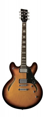 VGS Select Mustang VSH-120 Classic 3-Tone Sunburst полуакустическая гитара