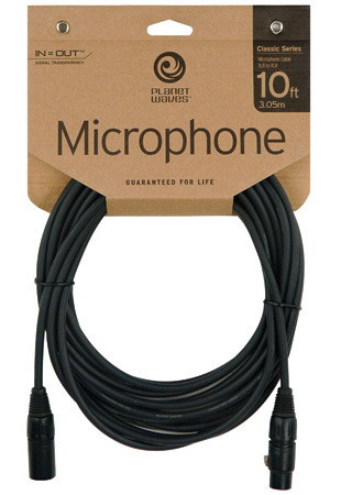 PW-CMIC-10 микрофонный кабель XLR мама-XLR папа 3,05 м