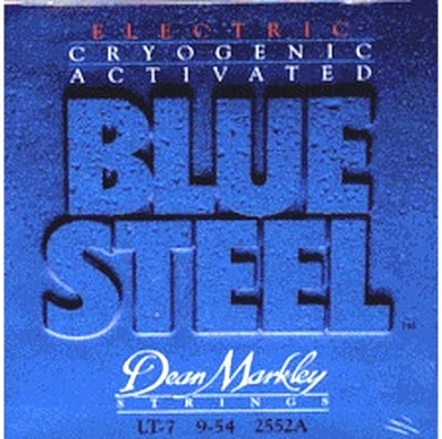 DEAN MARKLEY 2552A Blue Steel -струны для 7 стр. электрогитары (8% никелевое покрытие, заморозка) 9-54