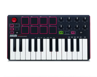 AKAI PRO MPK MINI MK2 USB миди клавиатура с уменьшенными клавишами, 25 клавиш,8 MPC пэдов, 8 ручек для микширования