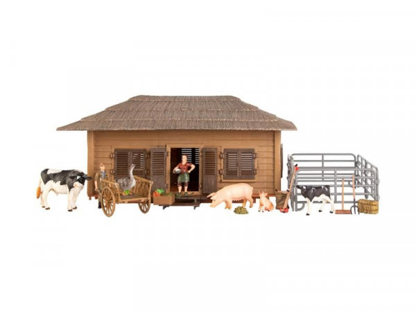 Набор фигурок животных MASAI MARA ММ205-067 серии "На ферме": Ферма игрушка 21 предмет