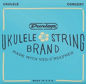 DUNLOP DUQ302 Ukulele Concert струны для укулеле 28-32-43-28, прозрачный нейлон