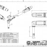 Amphenol ACPMRB - 1/4” (6.35мм) Phone моно штекер, угловой, металлический корпус