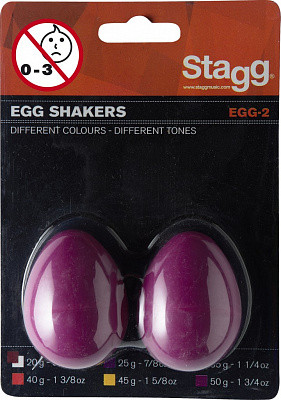 STAGG EGG-2 MG шейкеры пластиковые яйцо- пара