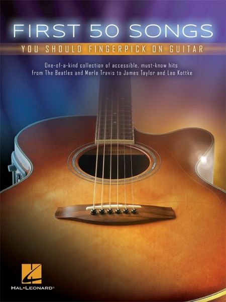 HL00149269 FIRST 50 SONGS YOU SHOULD FINGERPICK ON GUITAR GTR TAB BOOK