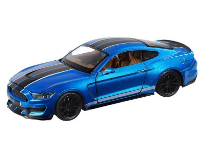 Машина "АВТОПАНОРАМА" Ford Shelby GT350, синий, 1/32, свет, звук, инерция, в/к 17,5*13,5*9 см
