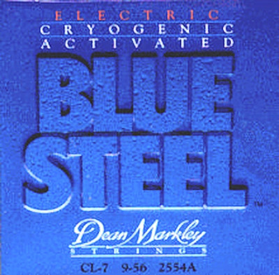 DEAN MARKLEY 2554A Blue Steel -струны для 7 стр. электрогитары (8% никелевое покрытие, заморозка) 9-56