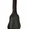 Чехол для акустических гитар, включая 12-струнные TUTTI ГА-2 тонкий черный, КАНТ КРАСНЫЙ
