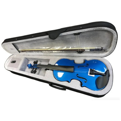 Скрипка BRAHNER BVC-370/MLC 4/4 кейс и смычок в комплекте,голубая