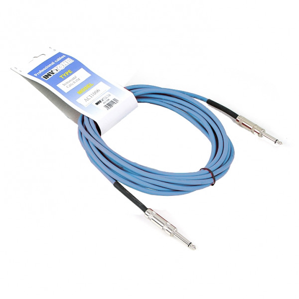 Invotone ACI1002/B - инструментальный кабель, 6.3 mono Jack-6.3 mono Jack 2 м (синий)
