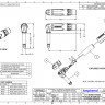 Amphenol ACPM-TB- 1/4” (6.35мм) Phone моно штекер, угловой, корпус из термопластика