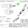 Amphenol RJX8M - XLRnet, XLR корпус для разъема RJ45