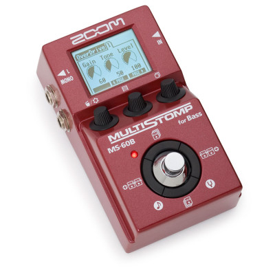 Zoom MS-60B компактная мульти педаль эффектов для бас-гитары/Без БП