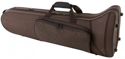 GEWA Trombone Case Compact Brown легкий кофр-рюкзак для тенор-тромбона, плечевой ремень, коричневый