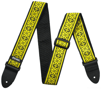 DUNLOP D67-02YE Jacquard Fillmore Yellow ремень гитарный, жаккард