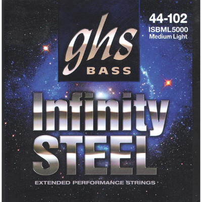 GHS ISB ML5000 44-102 Infinity Steel струны для 4-струнной бас-гитары