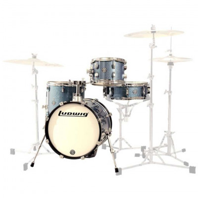 Комплект барабанов LUDWIG LC179 (023) Breakbeat Questlove Ahmir Thompson (16"x14")(13"x13")(10"x7")(14"x 5") + держатель томов и фурнитура хром