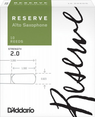 RICO DJR1020, Reserve, №2 10 шт трости для саксофона-альта