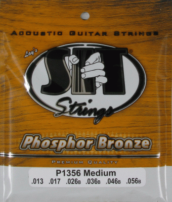 Струны для акустической гитары SIT P1356 PHOSPHOR BRONZE Medium (13-17-26-36-46-56) среднего натяжения