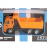Машина "АВТОПАНОРАМА" "Самосвал", оранжевый, 1/54, инерция, в/к 16,5*6,4*9 см