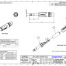 Amphenol ACPS-KB - 1/4” (6.35мм) Phone стерео штекер, металлический корпус