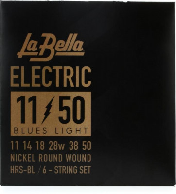Струны для электрогитары (11-50), LA BELLA HRS-BL, натяжение среднее