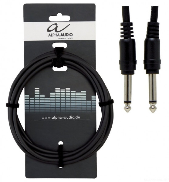 ALPHA AUDIO Basic Line Patch Cable 0,1 m инструментальный патч-кабель 2ХMono jack 6,3 мм, 6 шт