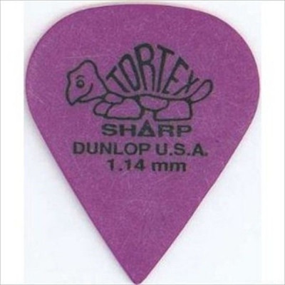 DUNLOP 412P1.14 Tortex Sharp набор медиаторов 1.14 мм 12 шт