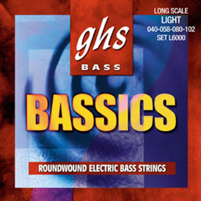 GHS L6000 40-102 Light Bassics струны для 4-струнной бас-гитары