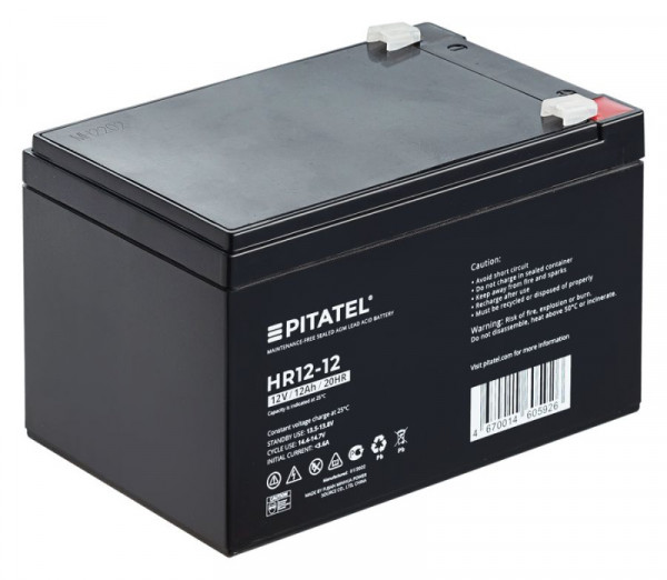 Аккумулятор для ИБП Pitatel HR12-12, 12V 12Ah