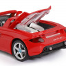 Машина "АВТОПАНОРАМА" Porsche Carrera GT, красный, 1/24, свет, звук, в/к 24,5*12,5*10,5 см