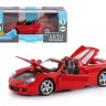 Машина "АВТОПАНОРАМА" Porsche Carrera GT, красный, 1/24, свет, звук, в/к 24,5*12,5*10,5 см