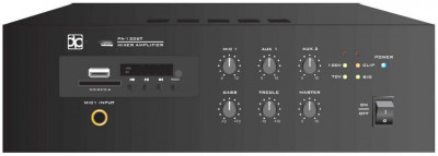 Direct Power Technology PA-120BT Микшер/усилитель, 1 канал 120W (70V/100V), MP3, Bluetooth, настольный