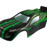 Кузов трагги зеленого цвета для автомоделей Himoto E10XT, E10XTL