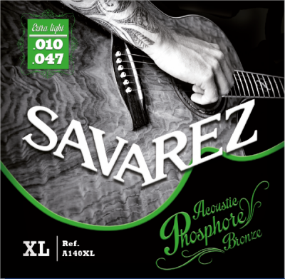 SAVAREZ A140XL Acoustic F. Bronze струны для акустических гитар (10-14-23-29-39-47) экстра легкого натяжения