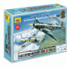 Сборная модель ZVEZDA Великие противостояния "Мессершмит Bf-109 против Як-3" (сборка без клея),1/72
