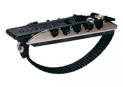 DUNLOP 11F Advanced Guitar Capo каподастр на ремешке для гитары с плоской накладкой
