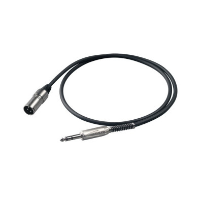 Proel BULK230LU3 микрофонный кабель 6,3 Jack (Stereo) - XLR (M) 3 м