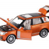 Машина "АВТОПАНОРАМА" 2013 Range Rover, оранжевый, 1/34, свет, звук, инерция, в/к 17,5*13,5*9 см