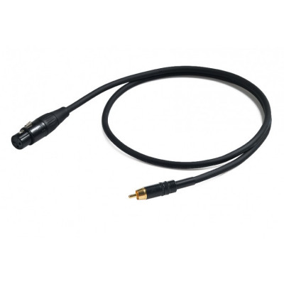 Proel CHLP270LU3 - сценический иструментальный кабель, кабель, XLR3F мама <-> RCA - 3м