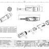 Amphenol JM2P - 1/4” (6.35мм) Phone моно штекер JUMBO, колпачок из термопластика